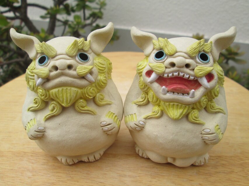 ぽっちゃり★シーサー(黄色)