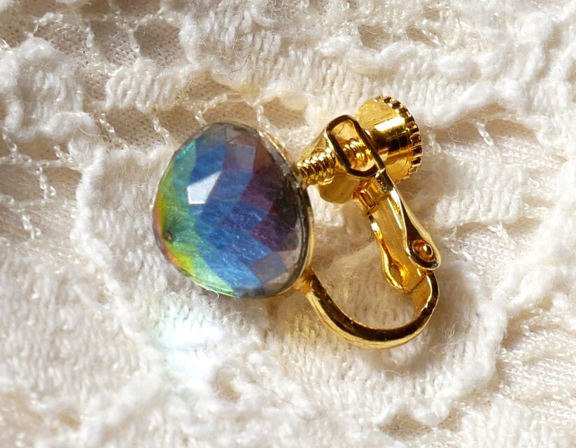 ヴィトレイルガラスのイヤリング