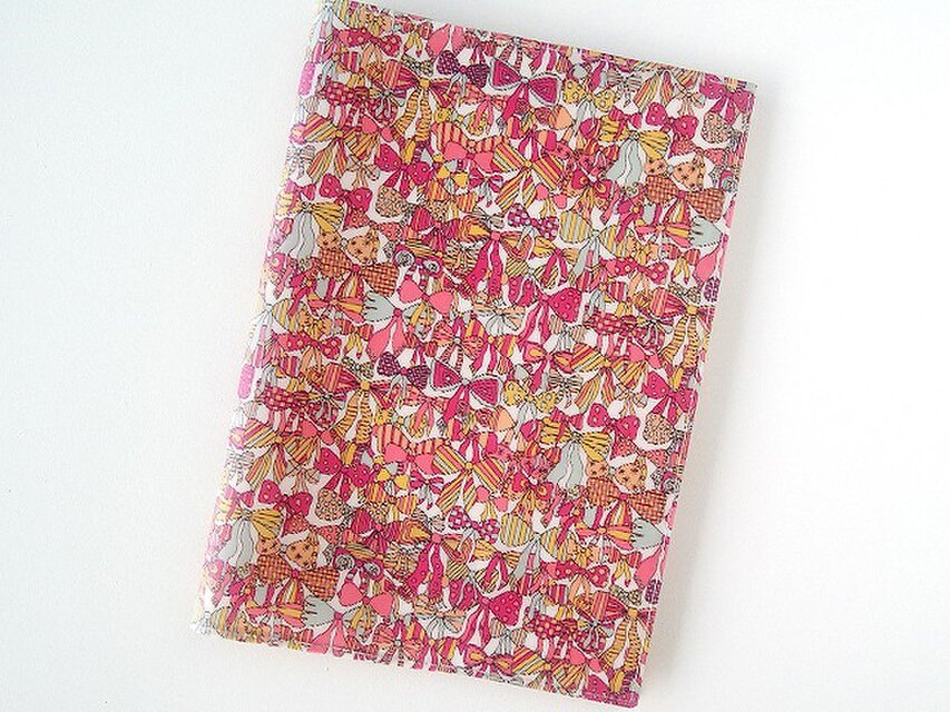 リバティ A5 ノートカバー ジェニーズリボンズ ピンク
