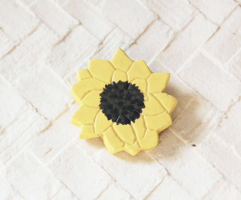 ブローチ【ひまわり】