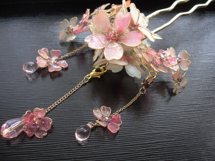 桜の小枝（かんざし）