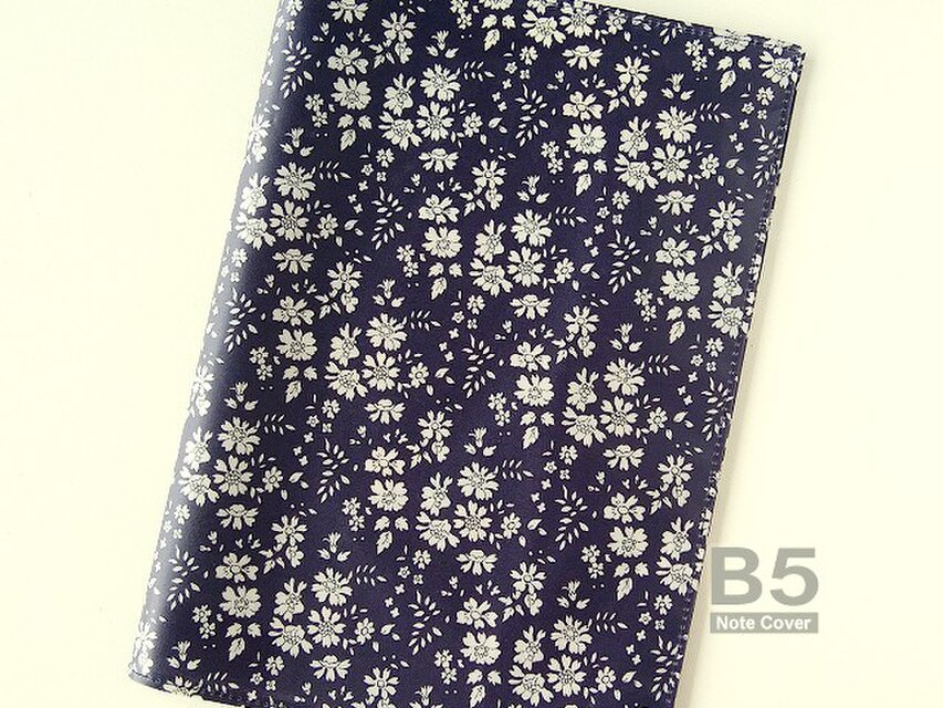 リバティ B5大学ノートカバー カペル ネイビー