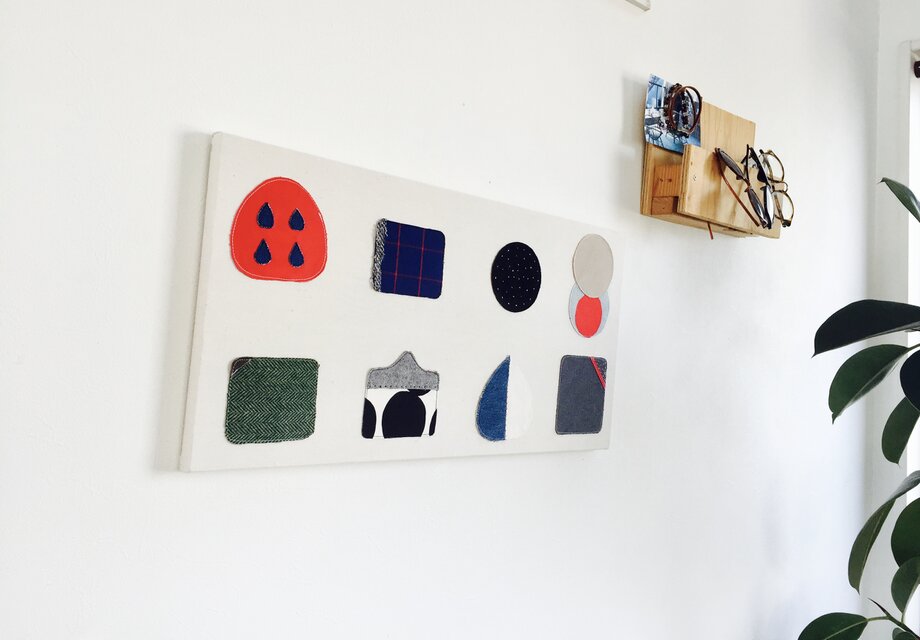 ファブリックパネル  拙い個性 ホワイト　雑誌掲載