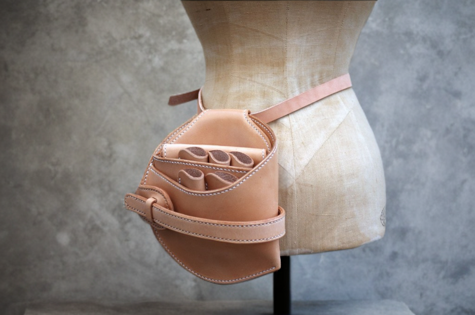 サドルレザーのシザーケース【受注製作】