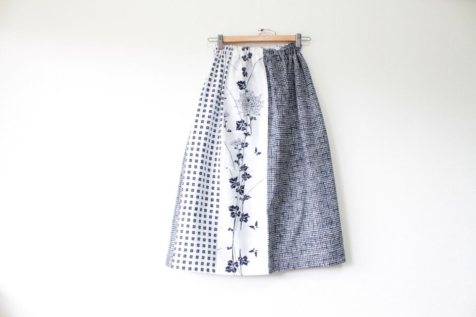 ☆浴衣スカート☆　パッチワーク6枚♪