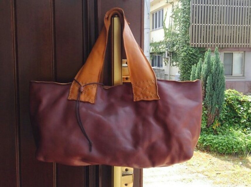 【moa様お取り置き品】ブラウン　横長トート