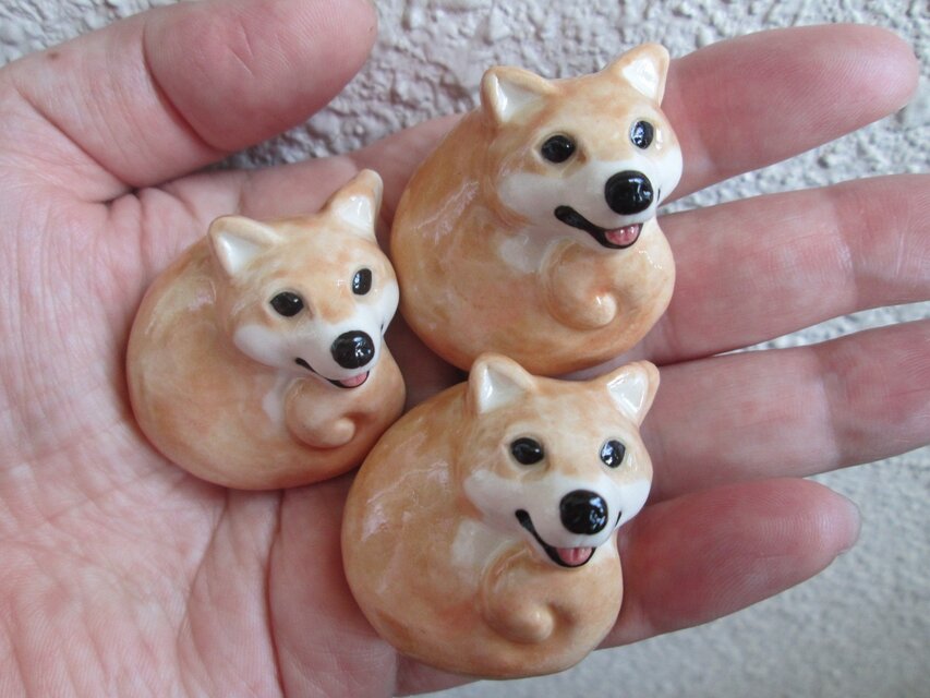 柴犬の箸置き（3個セット）