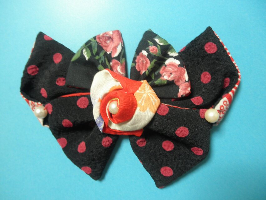 古布友禅ローズ・リボンバタフライバレッタ