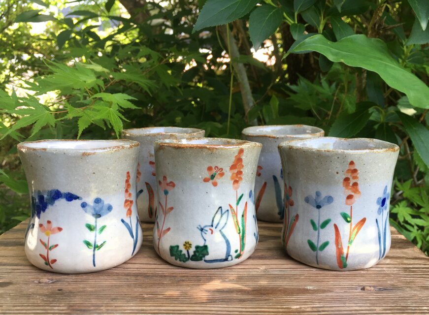 再・再出品  花の小ゆのみ