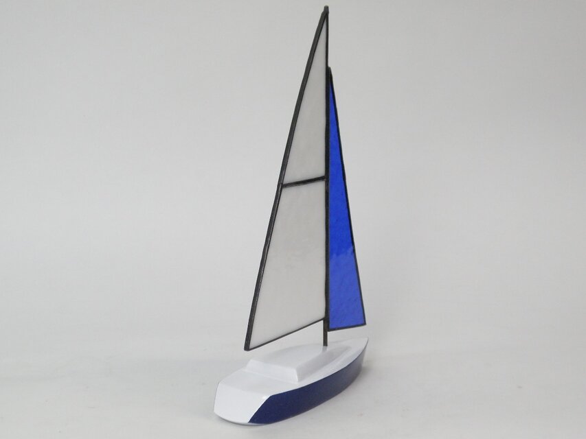帆船模型 ヨット ステンドグラスセイル A | iichi 日々の暮らしを ...