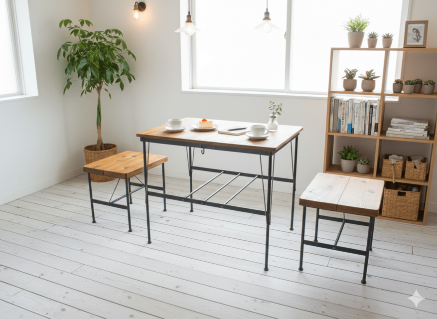 テーブルセット 】 カフェ テーブル セット《頑丈》《全面溶接