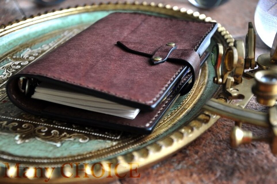 イタリアンレザー・革新のプエブロ・システム手帳（ショコラ）