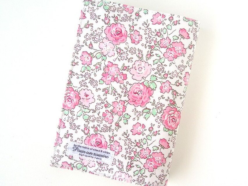 T様ご予約品 リバティ 文庫 ブックカバー フェリシテ レッドピンク