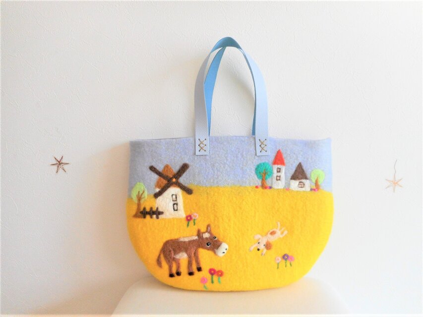 風車のある町　バッグ