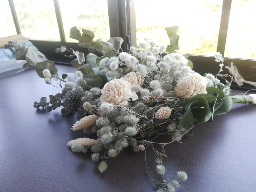 [送料無料]ドライフラワースワッグ♧ブーケ◆ユーカリと、