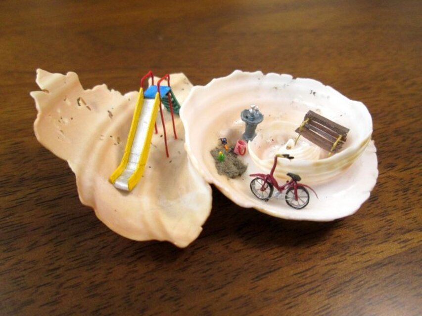 貝がら　ミニチュア　す～べりだい