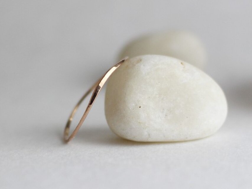 ピンクゴールドK18リング 0025