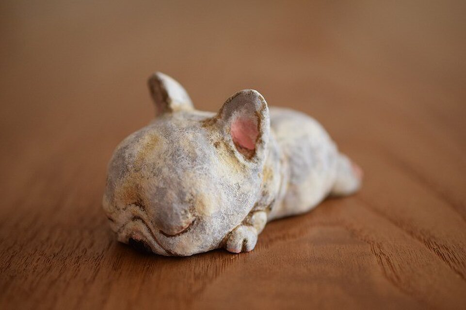 ひのきの寝てるフレンチブルくん。（売れました）