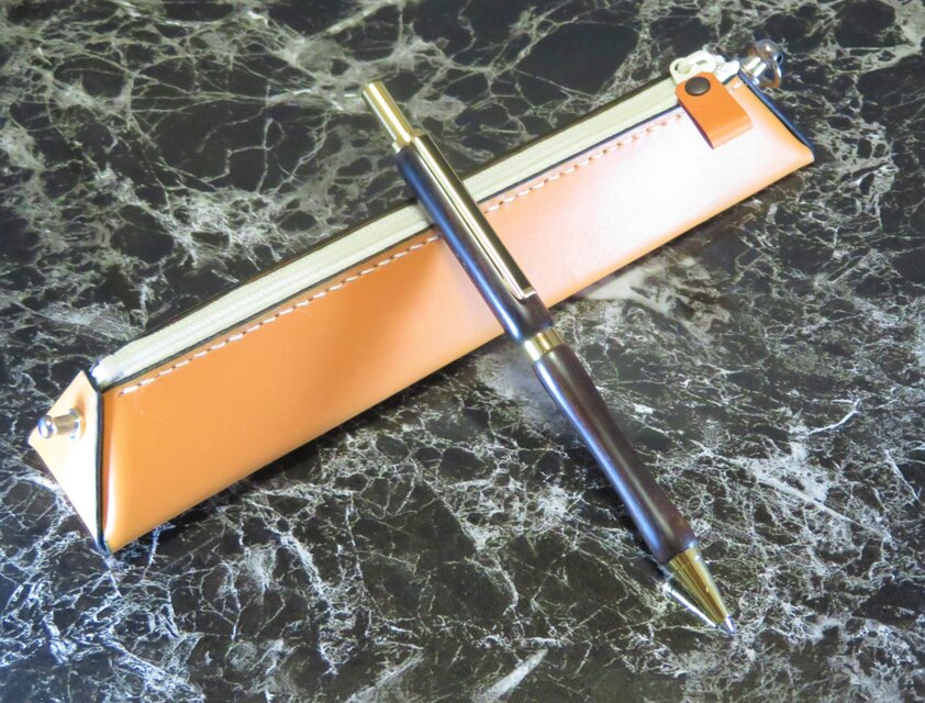 銘木黒檀を使ったシャーペン