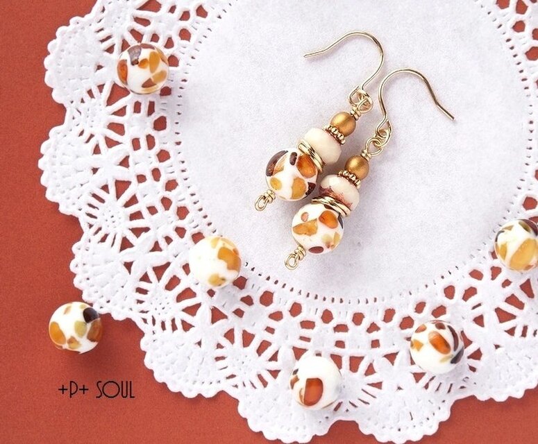 アンバーヌガーピアス【AB-402P】