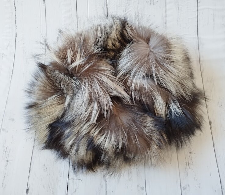 new antique fur ¶ シルバーフォックスファーnejiriゆったりヌード