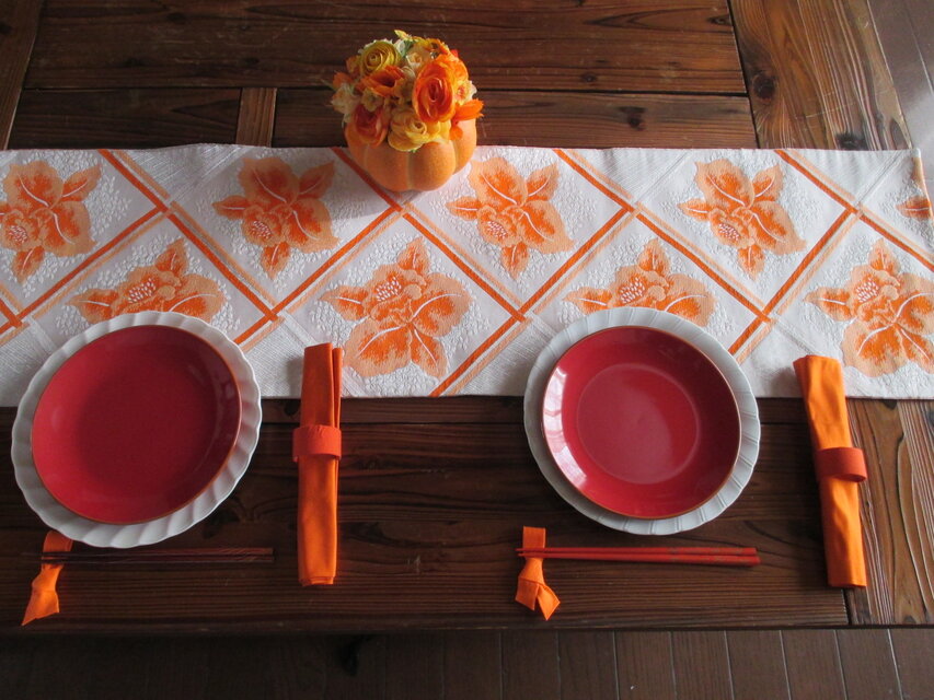 r34 ﾀﾍﾟｽﾄﾘｰ用軸付 帯 テーブルランナー おしゃれ 162x30cm | iichi