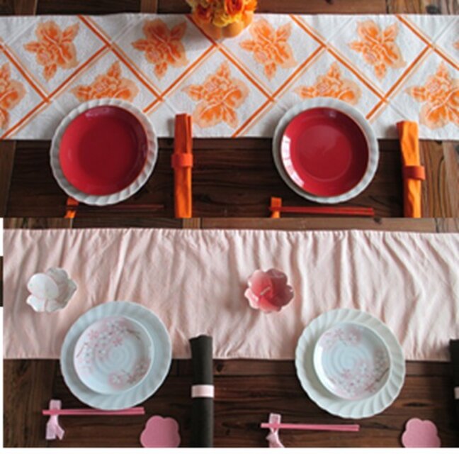 r34　ﾀﾍﾟｽﾄﾘｰ用軸付　帯 テーブルランナー　おしゃれ　162x30cm　