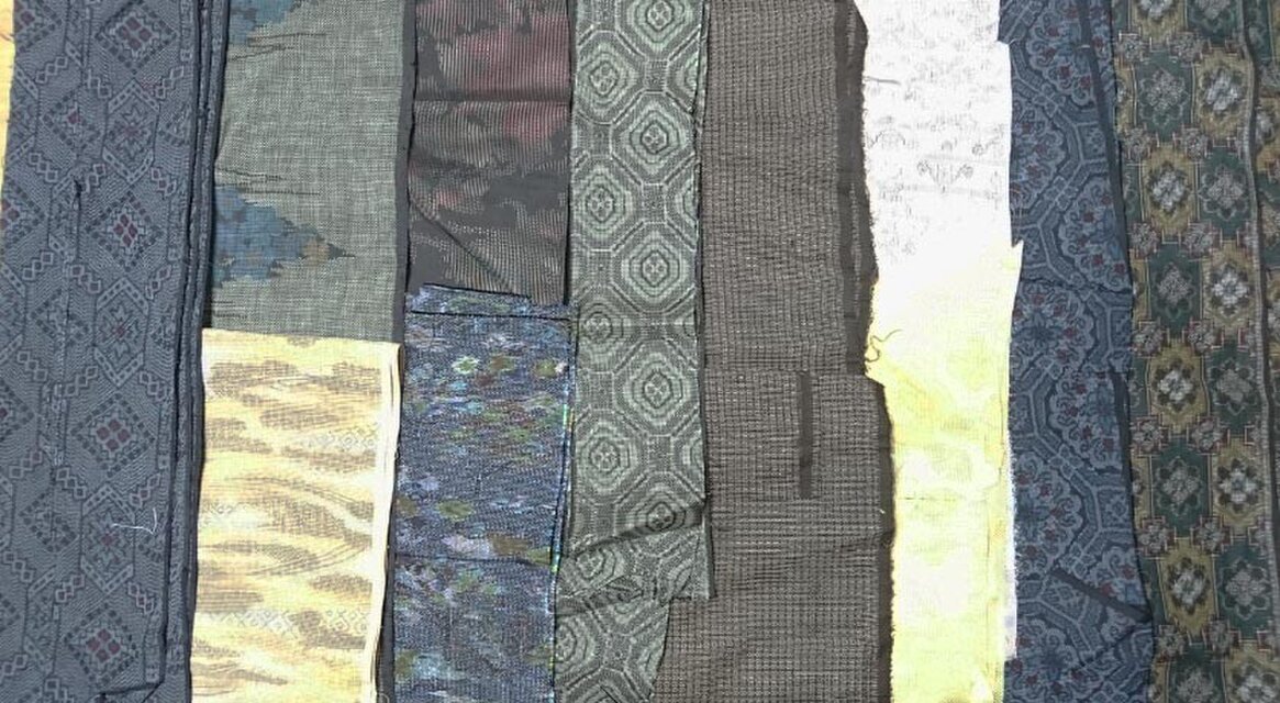 大島紬など端切れセット