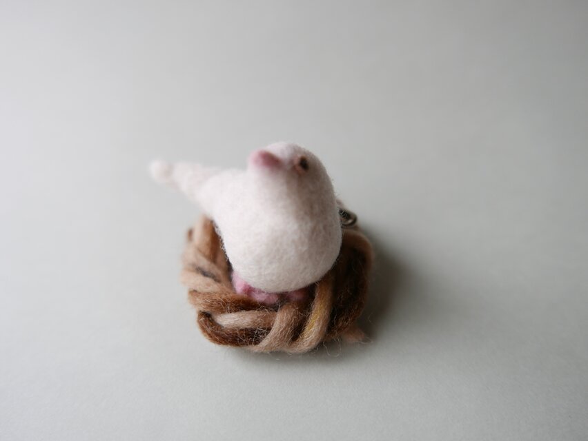 文鳥　ブローチ　※Yさまご注文品