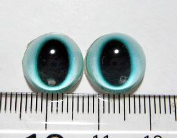 にゃんこのおめめ○半球グラスアイ○猫目○12mm○12612