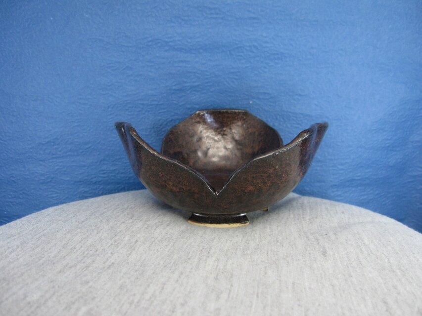 陶器　割山椒向付（いらぼ釉）