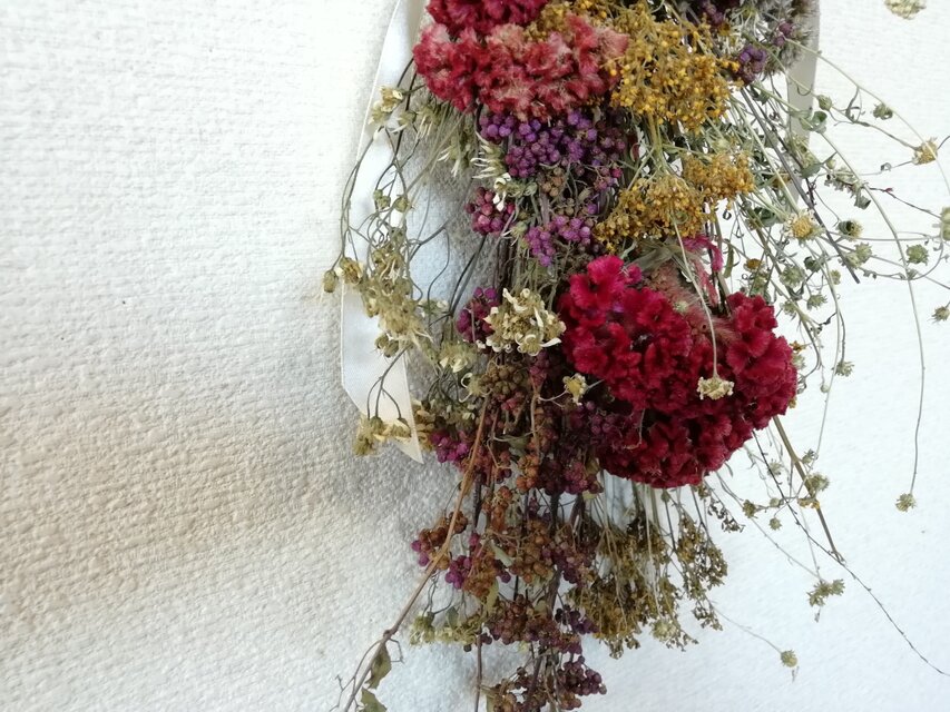 3.秋色スワッグ 4.秋色スワッグ