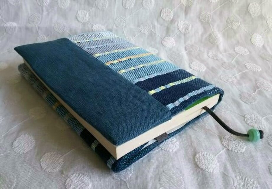手織りブックカバー/ロートン織り