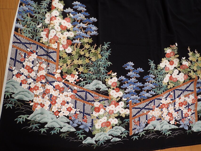 着物リメイクワンピース　正絹 着物リメイクワンピース 正絹 着物リメイクワンピース 正絹 着物