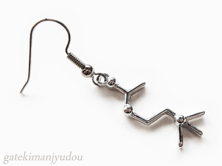 ストレス解消ホルモン「アセチルコリン」ピアス【イヤーカフスやイヤリング等変更可】