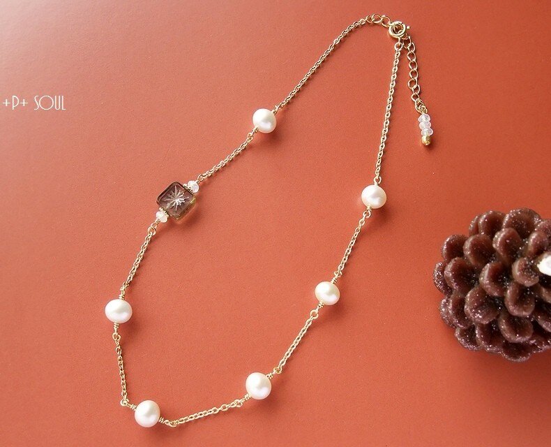 ◆■SALE■◆ 星印チェーンパールネックレス  【PL-200N】