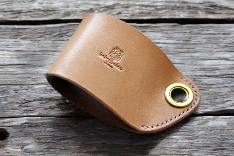 本革コーヒースリーブ 手持ち カバー 革スリーブ 手縫いヌメ革