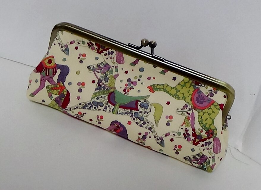 リバティ新柄　マイリトルパース　がま口ペンケース