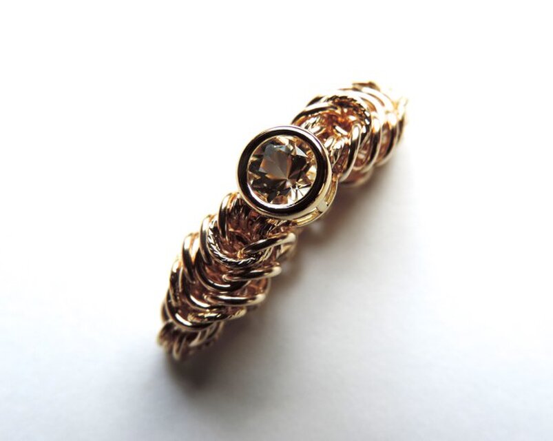 『 Sunlight star ( heart ) 』Ring by K14GF