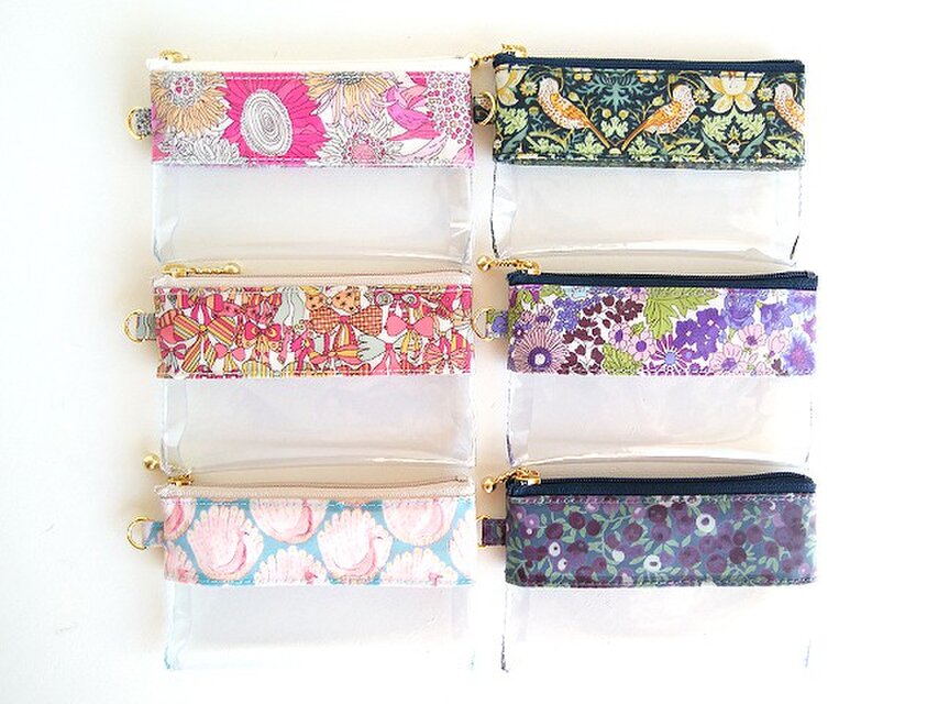 I様ご予約品 リバティ ミニクリアポーチ（12） × 6点