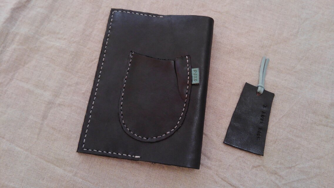 墨黒　ブックカバー