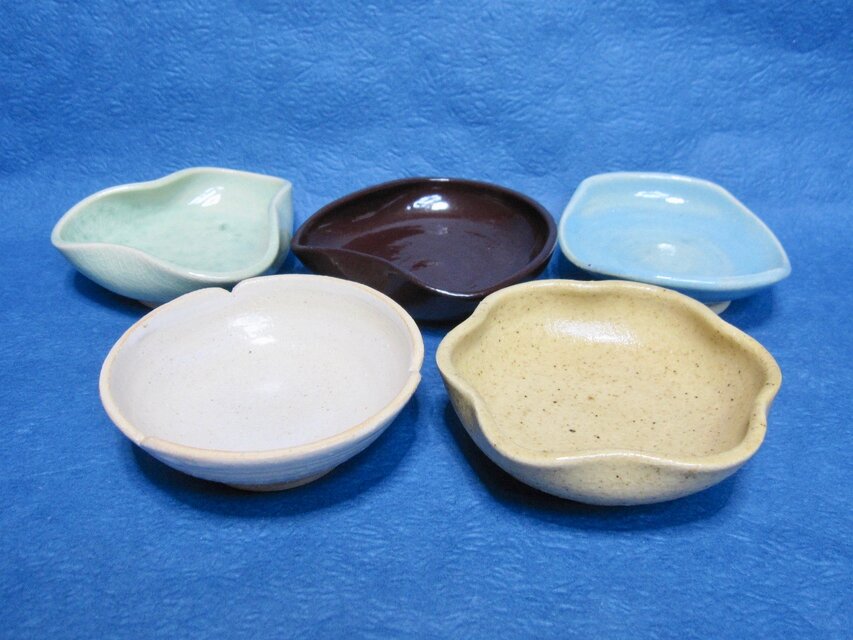 陶器 豆皿・豆鉢５点セット（m-05）
