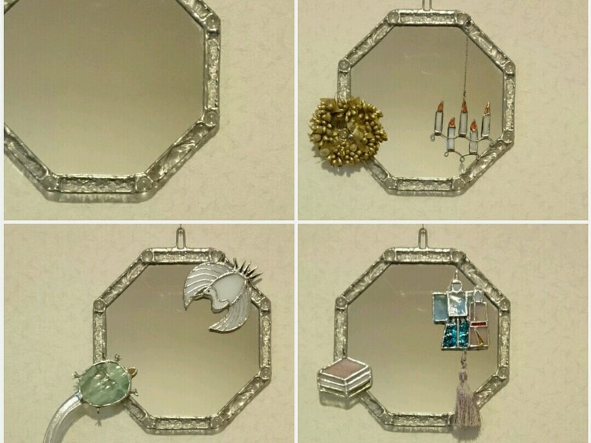 八角形の着せ替えミラー