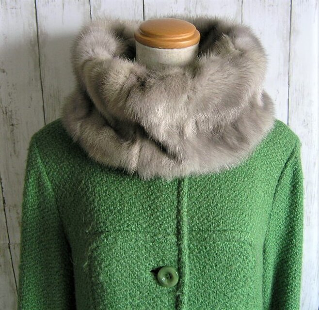 ¶ リアルファー ¶ サファイアミンクファーストレッチスヌード「annosh」