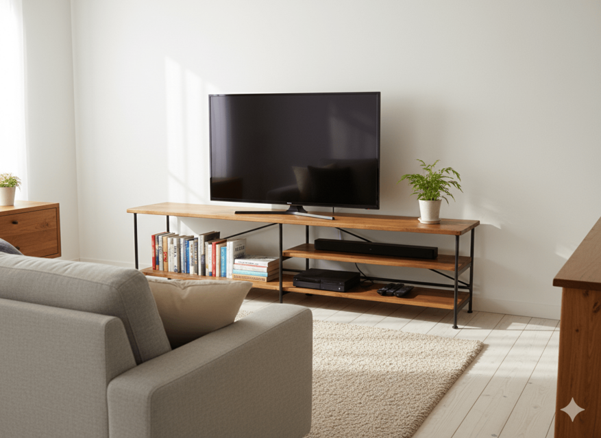 送料無料】 アイアン ウッド テレビラック DX（オーディオラック