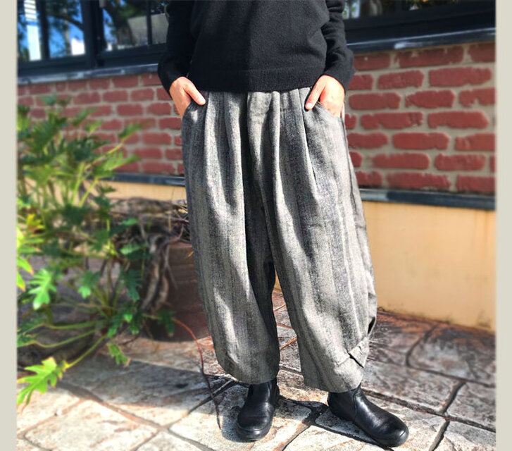Y3 ウール混　サルエルパンツ 楽天市場】Y-3 ワイスリー REFINED WOVEN CUFFED PANTS カフ