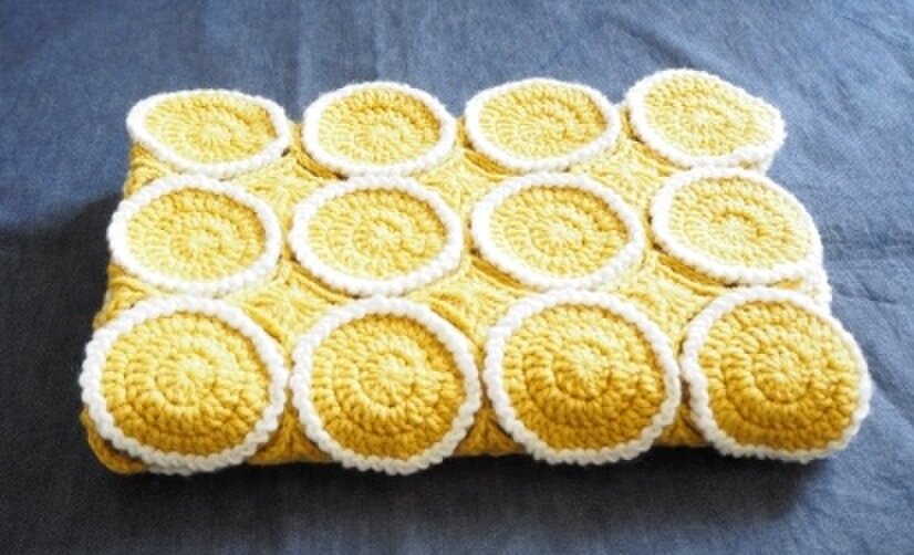 まるまるまるブランケット＊マスタードイエロ― | iichi 日々の