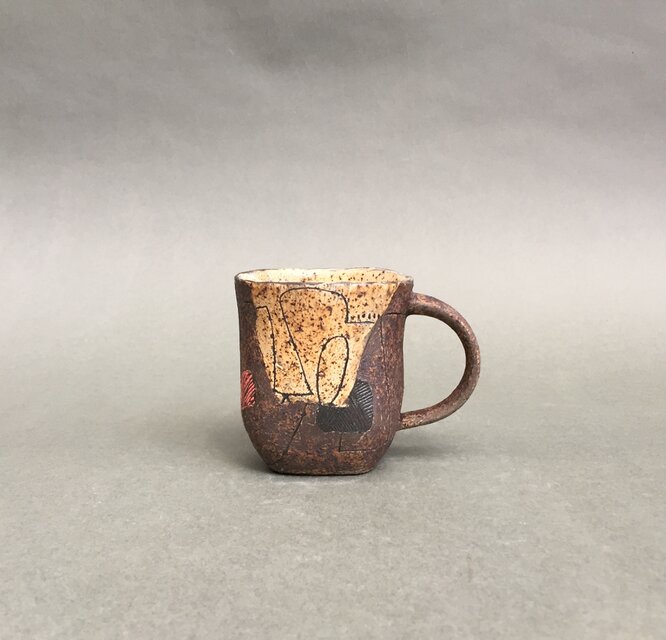 化粧掻き落とし文様 カップ80