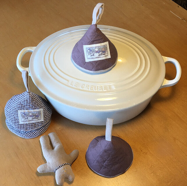 なべつかみ・コーン型（ブラウン）2個セット