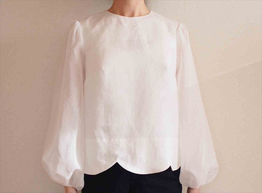 sale》ripple -white blouse- | iichi 日々の暮らしを心地よくする